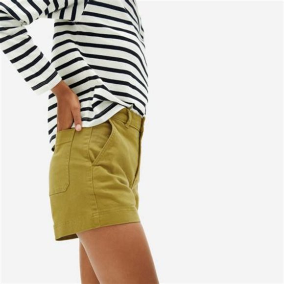 Everlane Women's High Waist Shorts - Pistachio - Picture 2 of 4